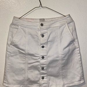 Target White Denim Skirt